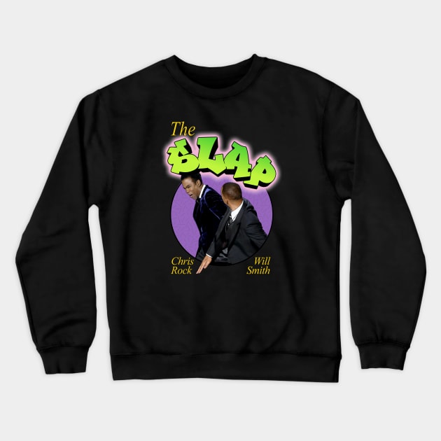 Will Smith and Chris Rock Oscar Slap Crewneck Sweatshirt by Super Secret Villain